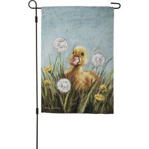 Baby Duck in Field Garden Flag